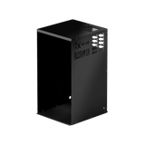 Bushman 130L Black Edition Fridge Box open front view with empty interior.