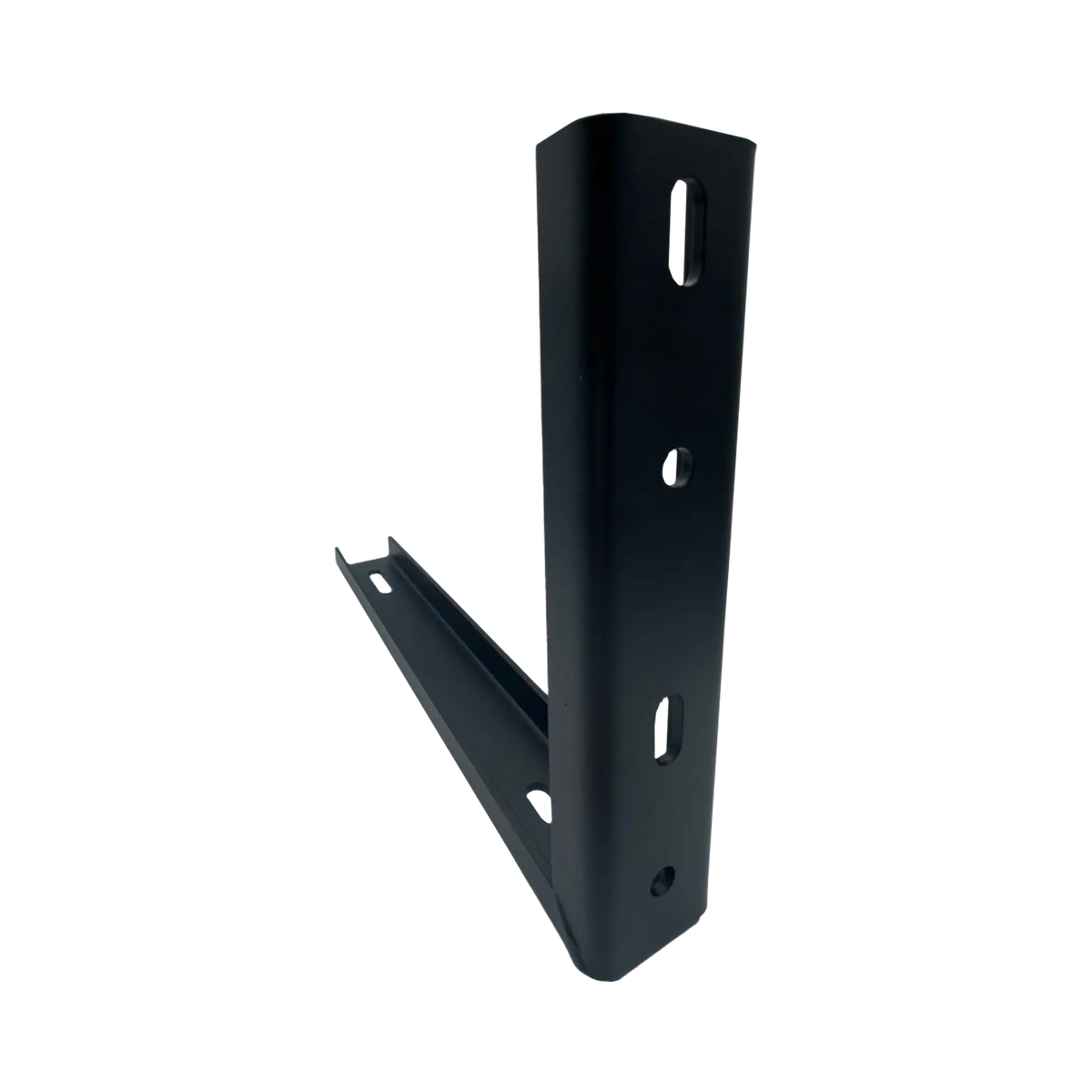 Bushwakka standard awning L bracket opposite angled view showing the mounting holes and inner corner.