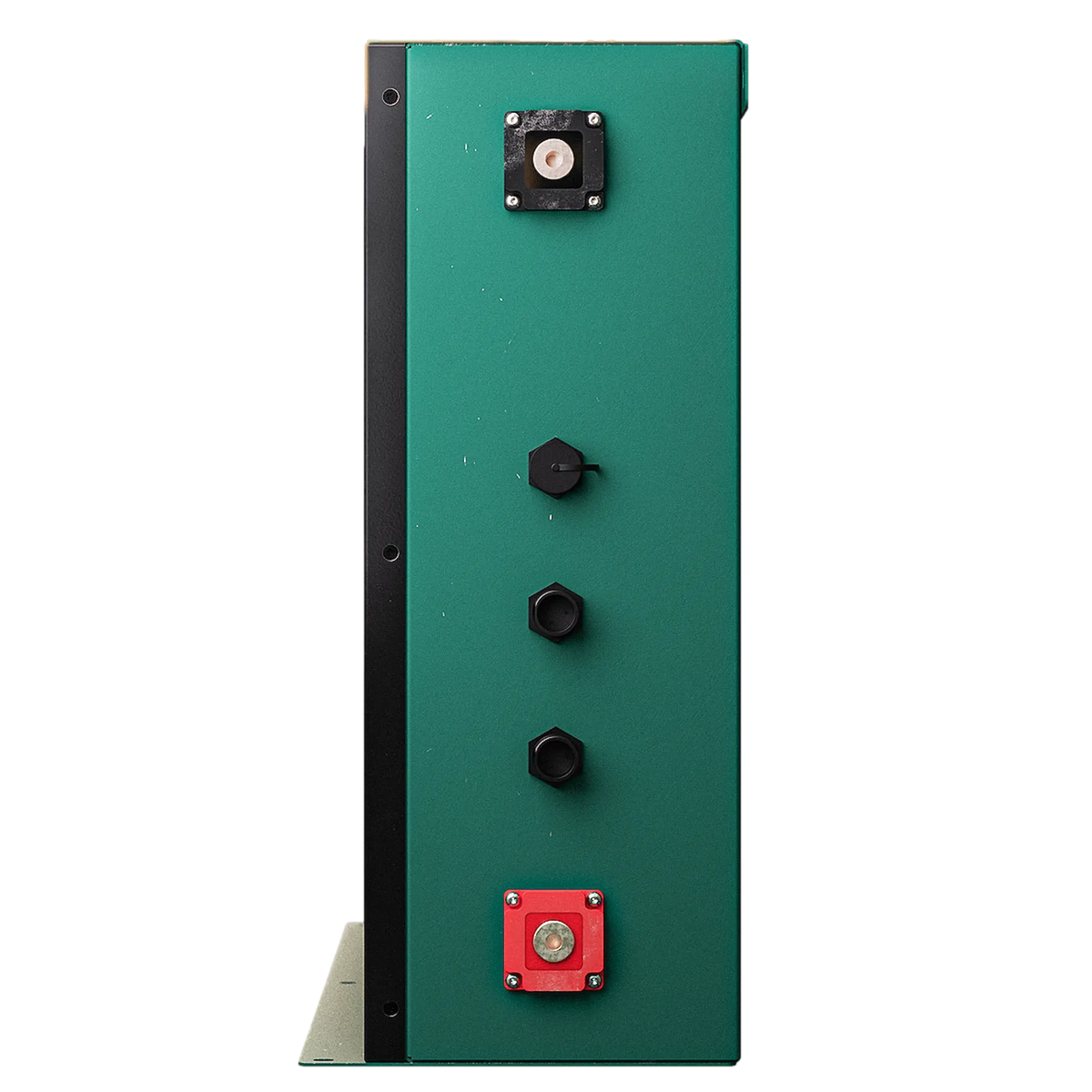 Enerdrive 400Ah B-TEC Slim lithium battery right side view with terminals.