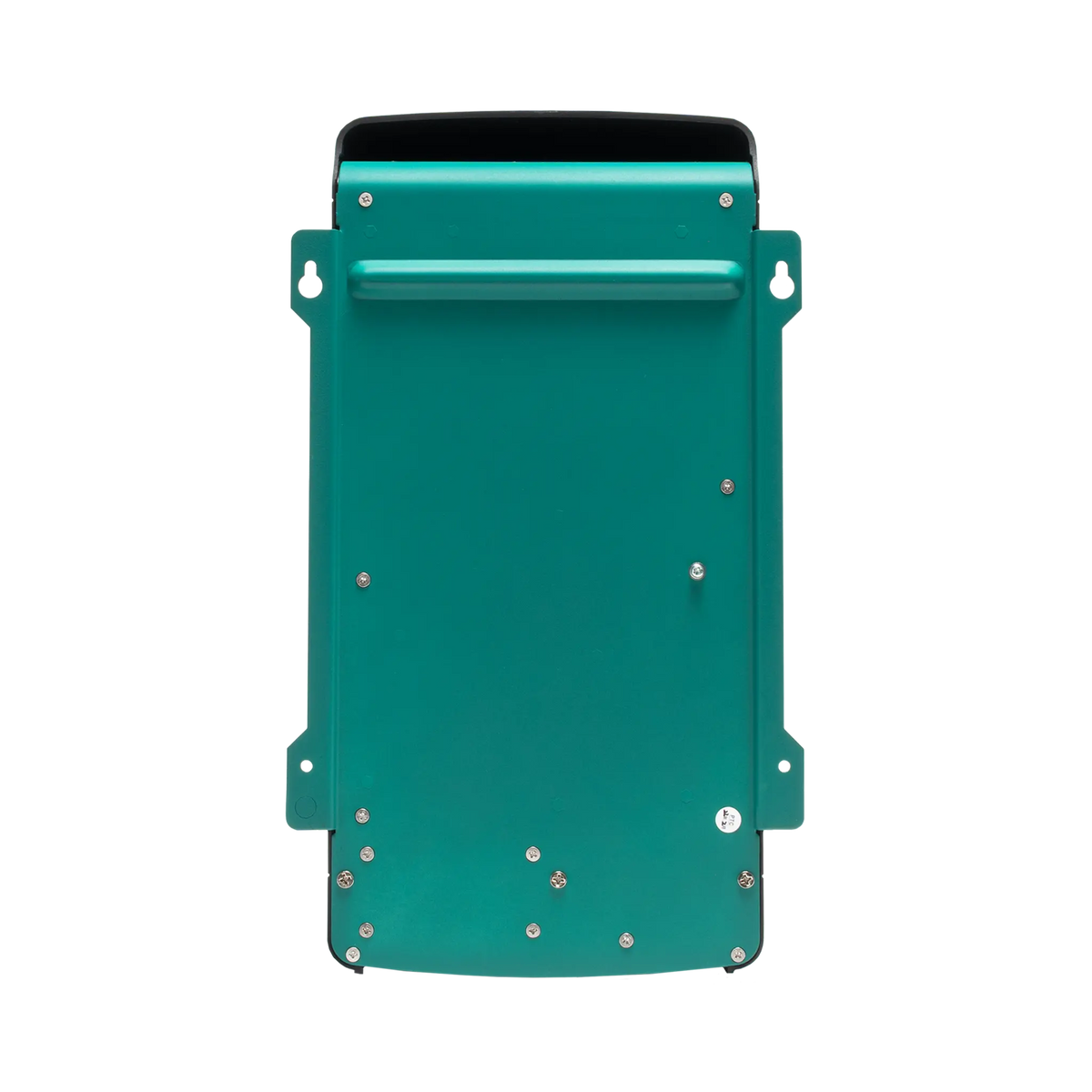 Enerdrive 60A 12V ePOWER battery charger rear view with a green metal backplate and mounting slots.