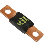 Enerdrive Individual 100A AMG/Mega Fuse angled view with copper terminals.