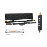 Hardkorr 2 bar LED camp light kit with an open carry case, two light bars and a dimmer.