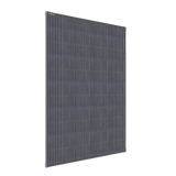 Hardkorr 200W square fixed glass solar panel angled front-side view.