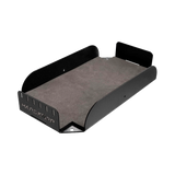 Hardkorr 240Ah lithium battery tray angled view showing the rubber base, side walls and front retaining panel.