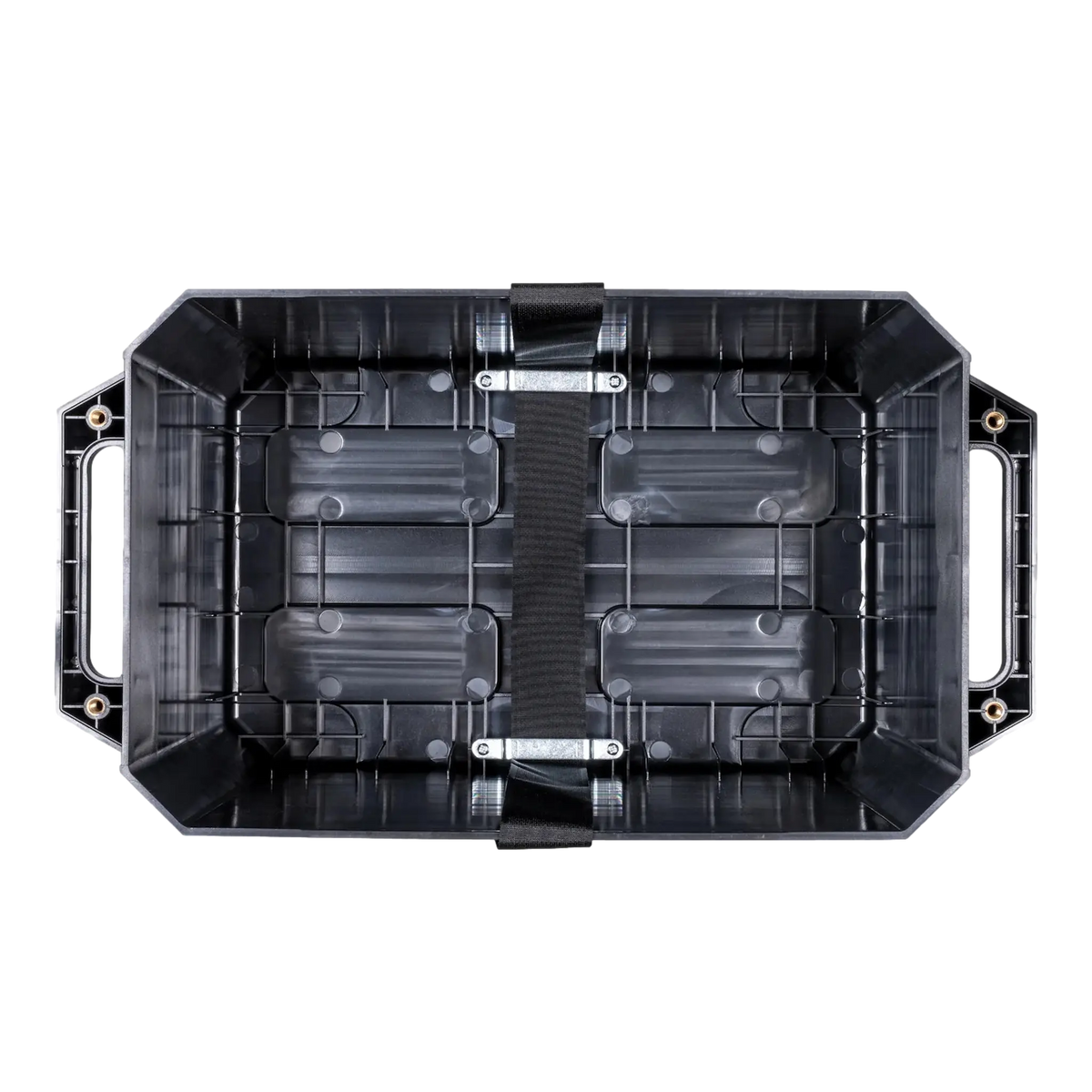 Hardkorr Battery Box Pro empty interior base with battery strap.
