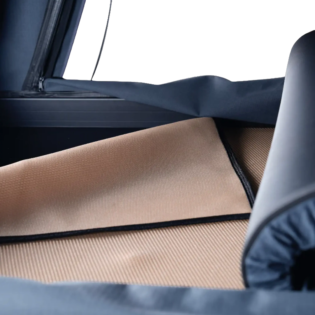 Outback Tourer 1.2 Plus Rooftop Tent mattress underlay inside the tent.