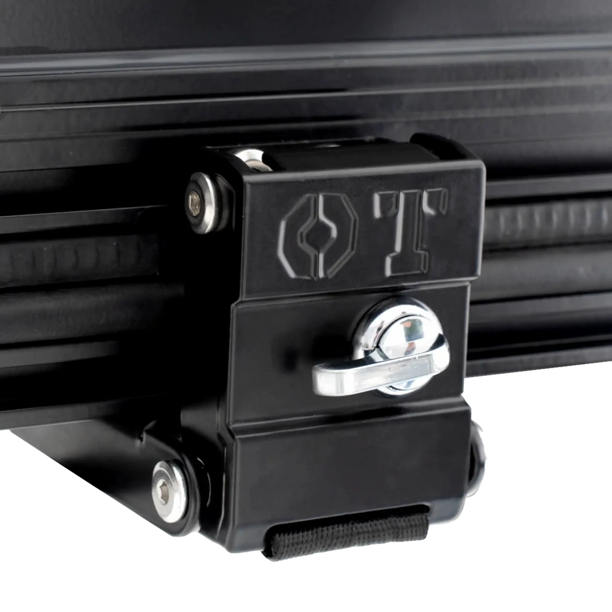 Outback Tourer 1.5 Lite Rooftop Tent latch detail on the side of the tent.