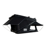 Outback Tourer 1550 Z Rooftop Tent right open studio view with side rain flys open.