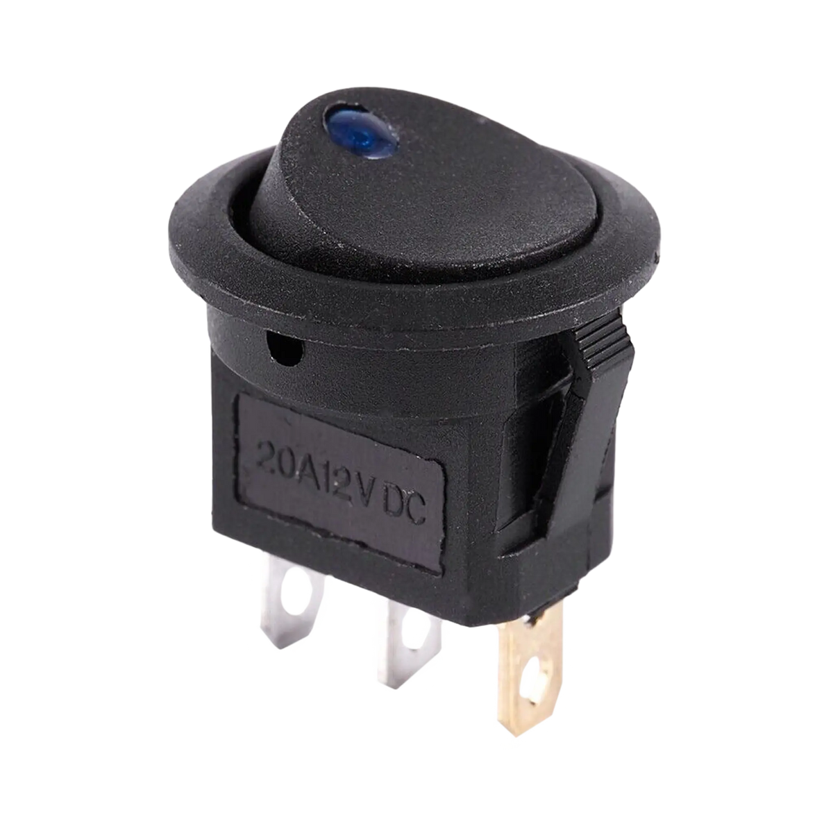 rekcharge-12v-round-toggle-switch-w-blue-led-front