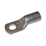 Rekcharge 70mm battery cable lug with 10mm hole in an angled view showing the crimp barrel.