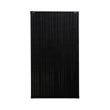Roam Gear 160W 12V slimline black glass solar panel front view showing the cells and 20mm frame.