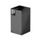 Bushman 130L Black Edition Fridge Box back-right angle view with vented panel.
