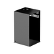 Bushman 130L Black Edition Fridge Box front-left angle view with side vent.