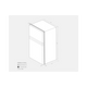 Bushman 190L upright fridge dimension drawing with height, width, depth and mounting frame measurements.