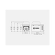 Bushman SC35-52 portable fridge freezer dimensions diagram.