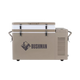 Bushman SC35-52 portable fridge freezer side view with standard extension lid.