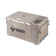 Bushman SC35 35L portable fridge freezer front right view with the lid closed and digital control panel visible.