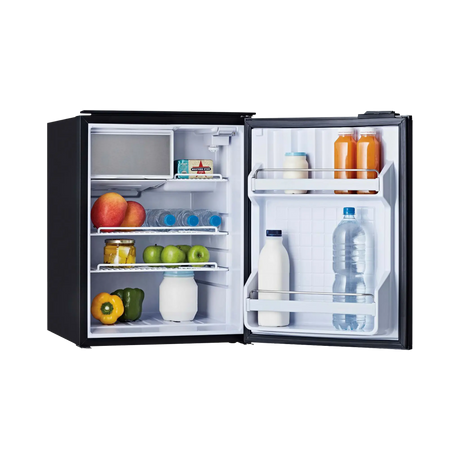 bushman-65l-12v-24v-black-upright-fridge-dc65x-open
