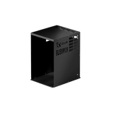 Bushman 65L Black Edition Fridge Box open front view with empty interior.