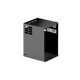 Bushman 65L Black Edition Fridge Box open front-left angle view.