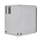 Bushman 85L aluminium fridge box rear angled view with a plain side panel and cable openings along the base.