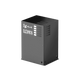 Bushman 85L Black Edition Fridge Box back-left angle view with side vent.