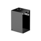 Bushman 85L Black Edition Fridge Box front-left angle view with side panel.