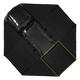 Bushwakka 360 Pro Awning top view with fill-in panel outlined on black canvas.