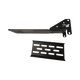 Bushwakka height adjustable awning T-Bracket side view with a separate slotted mounting plate.