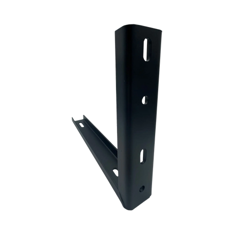 Bushwakka standard awning L bracket opposite angled view showing the mounting holes and inner corner.