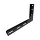Bushwakka Driver Side Darkness 270 Pro Awning black mounting bracket on white background.
