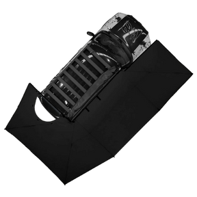 Bushwakka Driver Side XL Squared Pro D-Zip Awning aerial view.