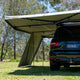 Bushwakka Extreme 2000 mm straight wall underside view beside the rear of the vehicle.