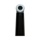 Bushwakka Extreme awning leg end view showing the round mounting hole in the silver fitting.