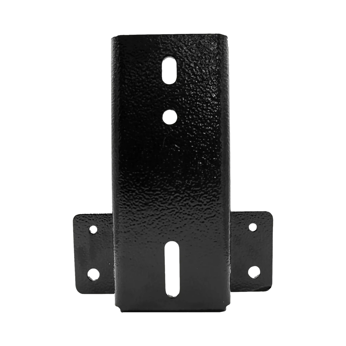Bushwakka rooftop tent short lip bracket front view with vertical mounting slots.