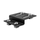 Bushwakka Solar Panel Mounting Plate single bracket angled with bolts and elongated holes.