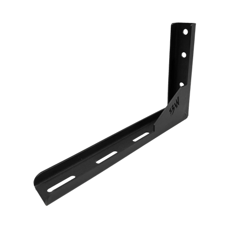 Bushwakka Square 2.5m Pro Awning black mounting bracket.