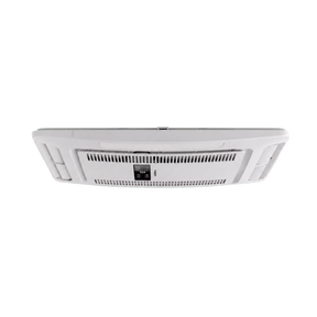 Dometic FreshJet Electronic ADB ceiling unit underside view with vents and blue airflow arrows.