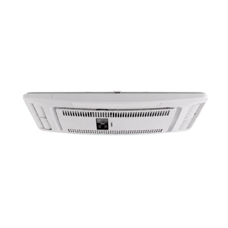 Dometic FreshJet Electronic ADB ceiling unit underside view with vents and blue airflow arrows.