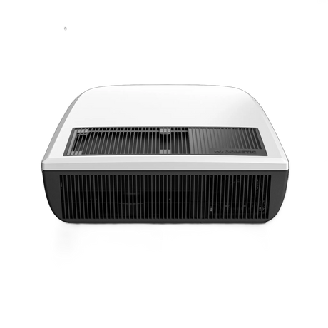 Dometic FreshJet 7 Series Lite white rooftop air conditioner rear view with wide black grille.