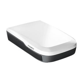 Dometic FreshJet 7 Series Pro white rooftop air conditioner angled top view with side vents.