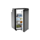 Dometic NRX 130 upright fridge open front view with stocked shelves and door.