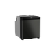 Dometic NRX 60 upright fridge closed front view with dark grey door and light grey side panel.
