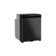 Dometic NRX 80 upright fridge closed front view with dark door handle and grey panel.