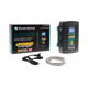 Enerdrive 20A 12V ePOWER battery charger beside its box, black power cord and coiled grey cable.