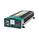 Enerdrive 2600W ePOWER inverter with AC transfer in a front right view, with a socket and safety switch visible.