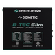 Enerdrive 300Ah 12V B-TEC Slim Metal Case Lithium Battery front label view.