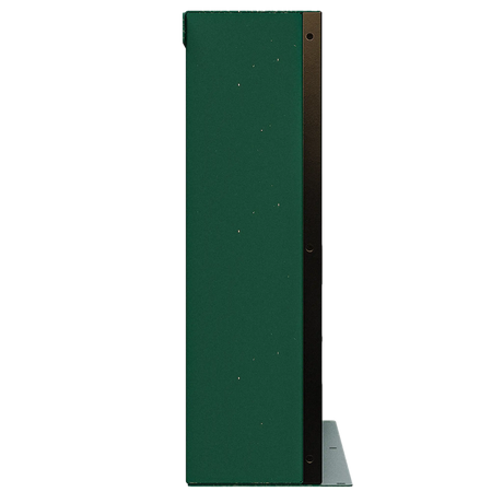 Enerdrive 300Ah 12V B-TEC Slim Metal Case Lithium Battery plain green side panel.