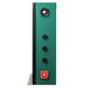 Enerdrive 300Ah 12V B-TEC Slim Metal Case Lithium Battery side view with terminals.