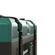 Enerdrive 300Ah 12V B-TEC ULTRA G3 lithium battery side close up of the ribbed green case and securing strap.